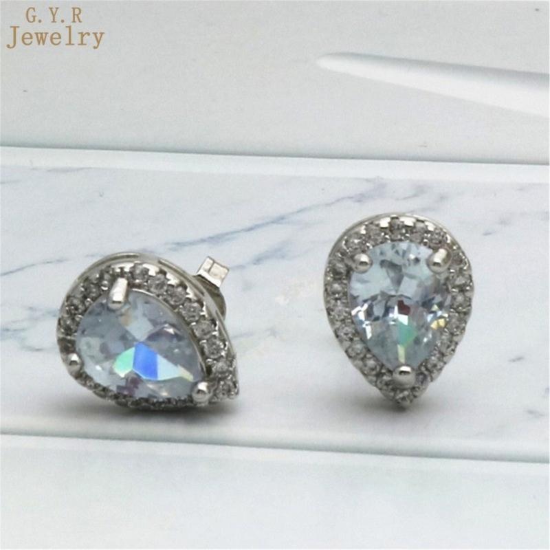 Product Introduction of Khuyên Bông Khuyên Tai Đinh Tán Hình Giọt Nước Moissanite Khảm Sáng Tạo, Giấy Chứng Nhận GRA Miễn Phí 48
