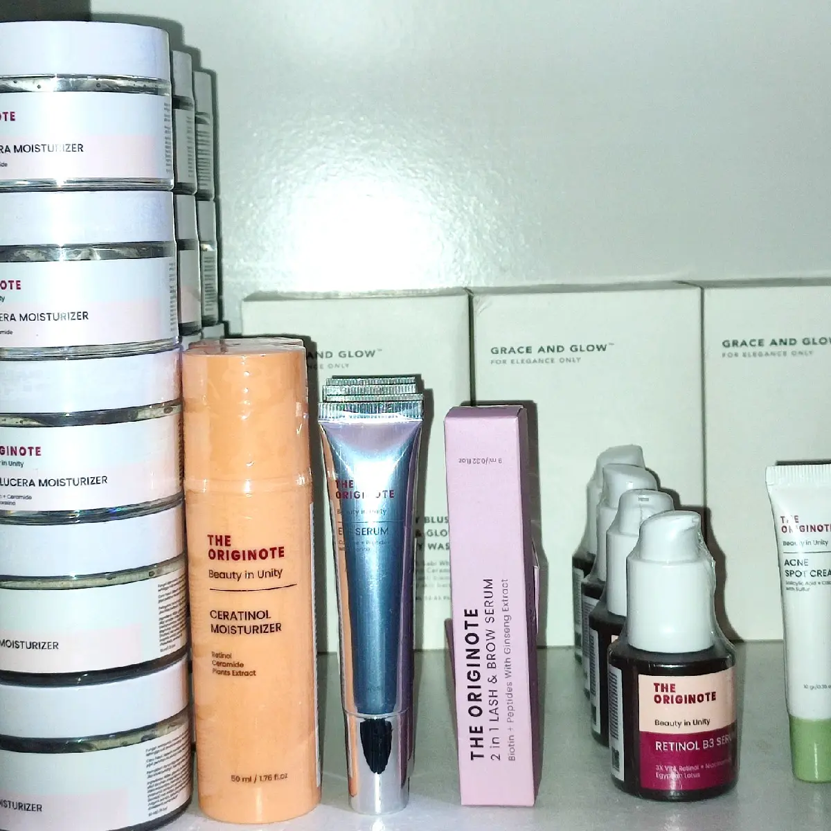 [ READY]The Originote Hyalucera Moisturizer, Moisturizer Ceratinol,Retinol,Eye Serum,2in1 Lash and Brow
