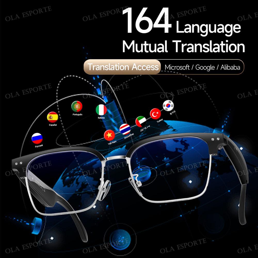 Fashion Smart Glasses Bluetooth call Voice Assistant Music Playback AI Intelligent Translation Glasses 170mAh Long Battery Life - Image 2