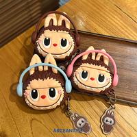 Gambar Airpods Case Labubu with Headphone Gen 1 2 3 PRO Soft Silicone - Brown, Airpods Gen 1/2 dari Arceantics Kota Tangerang 1 Tokopedia