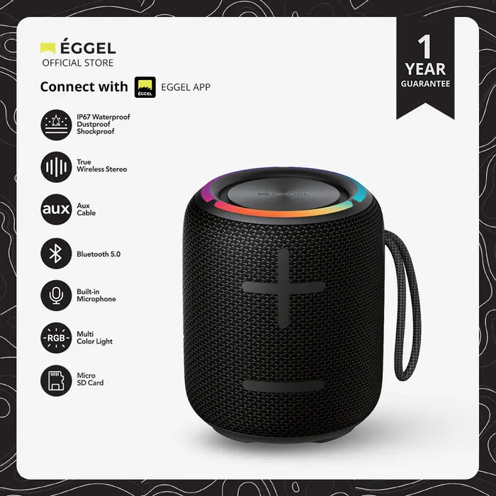 Eggel Terra 3 Neo 360 Waterproof Bluetooth Speaker 0