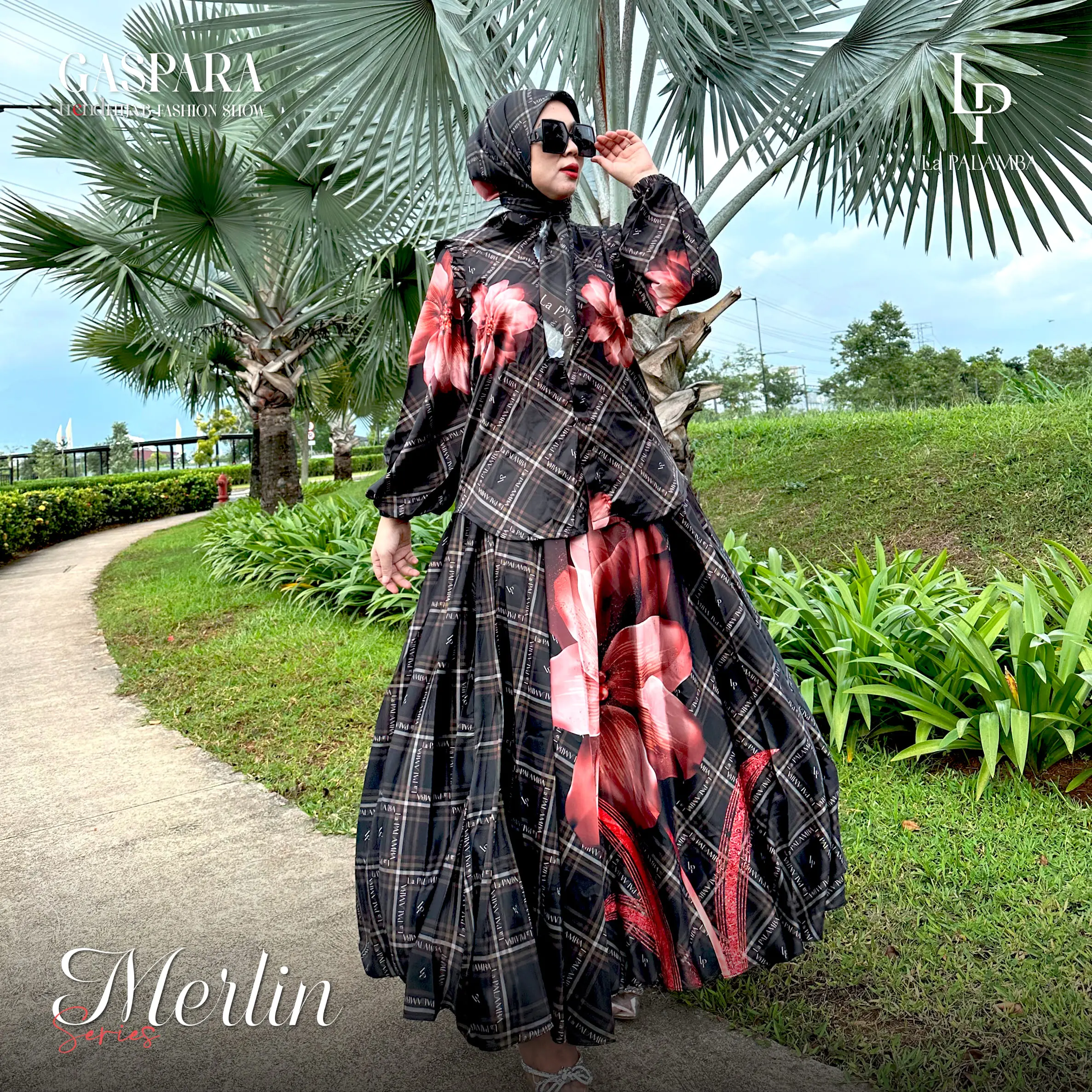 MERLIN SERIES (SCARF+ROK+KEMEJA)