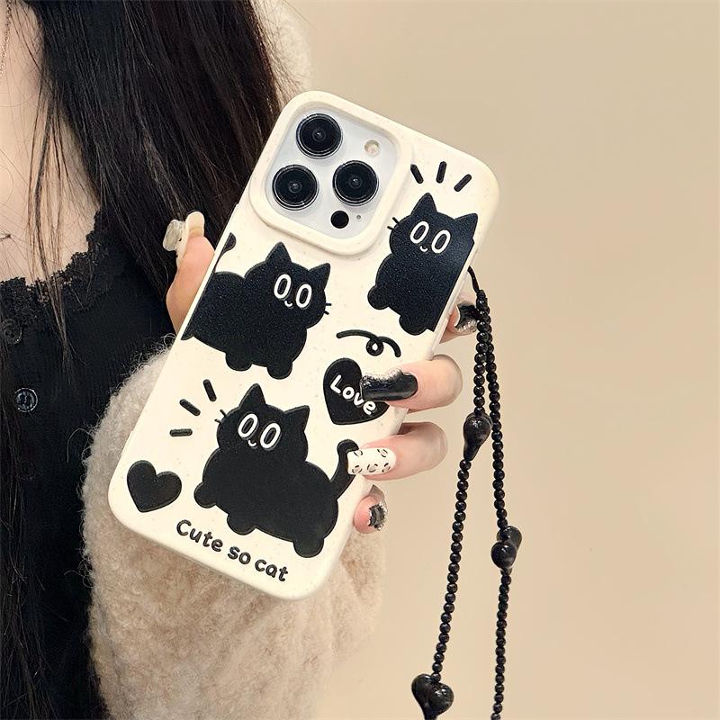 Ốp Điện Thoại, Dành Cho Iphone15pro, 14Promax, Apple 13, 12 / 11, Thiết Kế Vỏ Lúa Mì, Có Thể Dùng Làm Vòng Đeo Tay, 78plus Hoạt Hình 1