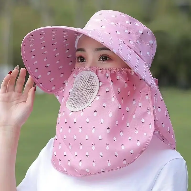 Mặt Nạ Che Nắng Ngoài Trời, Mũ Chống Nắng Vành Lớn, Thời Trang, Thoáng Khí, Thích Hợp Để Che Nắng，mũ câu cá 1
