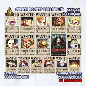 [16PCS] A4 Poster Update Bounty One Piece Terbaru After Wanokuni