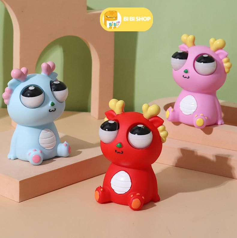 Đồ Chơi squishy Rồng Mắt Lồi Thú Bóp Lòi Mắt Giảm Stress Xả Stress