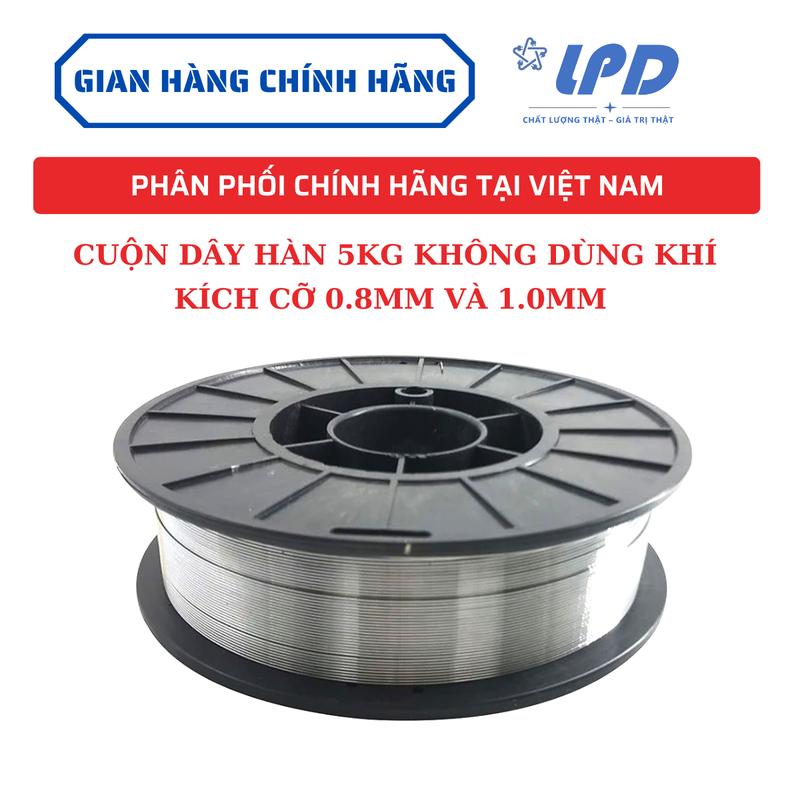  Cuộn dây hàn MIG không dùng khí 5kg - kích cỡ 1mm và 0.8mm -bộ 1 cuộn - 100% hàng chính hãng 