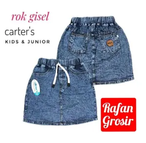 Rok Jeans Anak Terbaru Model Gisel Usia 1 Bulan - 7 Tahun