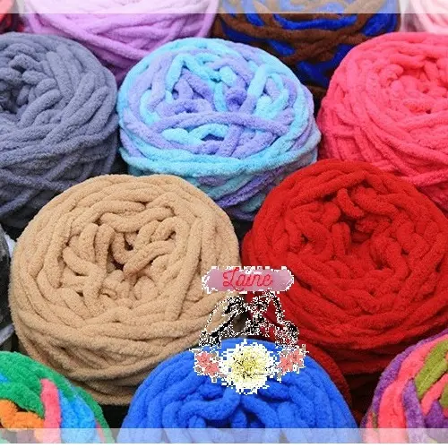 Len nhung đũa to đẹp đa dạng màu (100gr)
