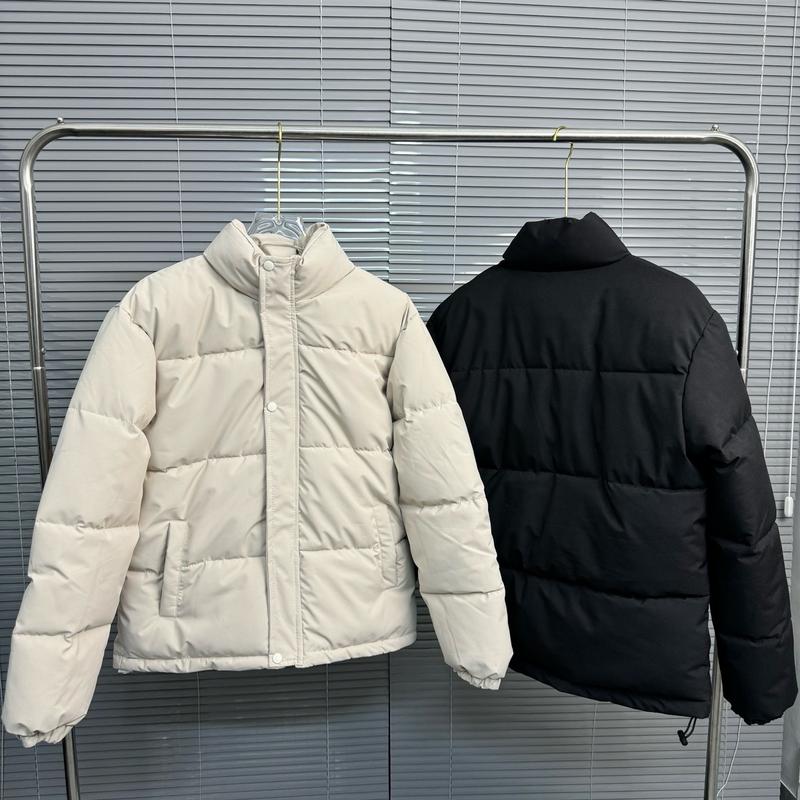 Áo Phao Béo Nam Nữ Dáng Trơn Cao Cổ , Có Dây Rút , Áo Phao Hồng Dũng Menswear 5