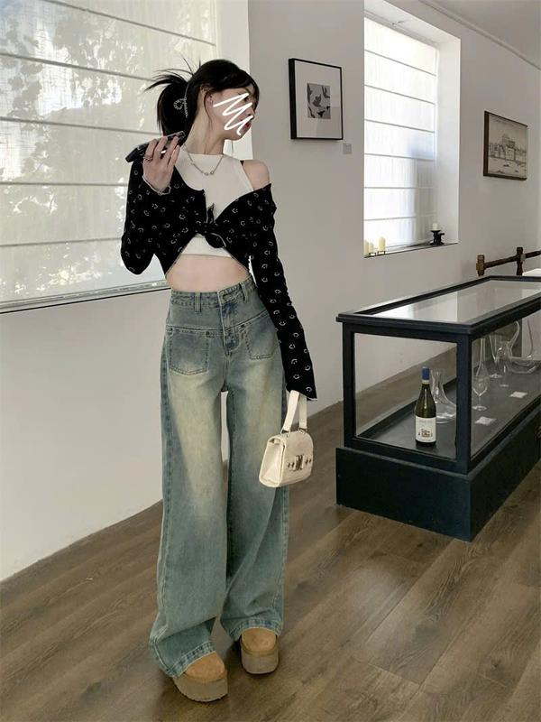 Quần Jeans Nữ Ống Rộng May Viền Chắp Thân Cực Xinh Xắn Hot Trend Chất Liệu Denim Cao Cấp Phong Cách Đường Phố Tôn Vòng Eo Quyến Rũ Quanjeansongloe Quanjeanongloe Quanboongloe | BigBuy360 - bigbuy360.vn