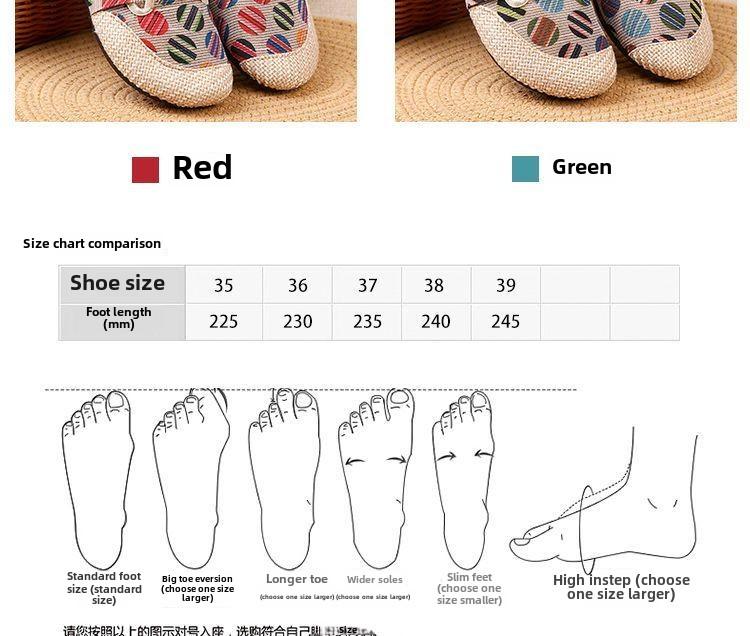Product Introduction of New Breathable Cloth Shoes Beanie Soft Bottom Non-Slip Pedal Lazy Casual Pumps Shallow Mouth Footwear Girl 7