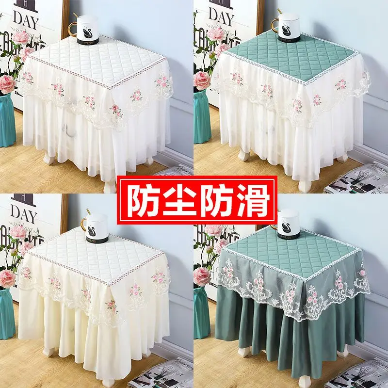 Vỏ Bàn Đầu Giường, Vải Chống Trượt Và Chống Bụi, Vỏ Đầu Giường Phòng Ngủ, Phong Cách Châu Âu, Vải Che Bụi, Có Ren