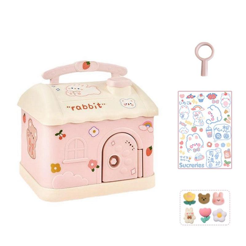 Product Introduction of Cute Cartoon Small House Money Bank Children's Gift Jar Savings B2D1 30