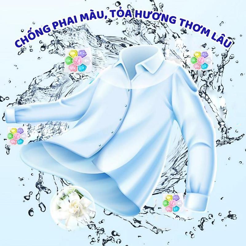 Product Introduction of Viên Giặt Xả Quần Áo Thơm Lâu Bền Màu 7IN1 Khử Khuẩn Gấp 8 Lần, Cùng Hạt Lưu Hương Đến 72H 29