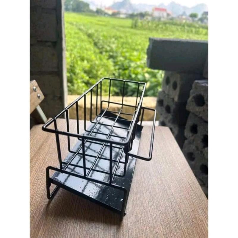 Kệ để đồ rửa chén bát, Giá đựng đồ rửa bát, Chất liệu thép không gỉ, tích hợp giá treo khăn tiện lợi. Gia dụng Dương Nguyễn. 3