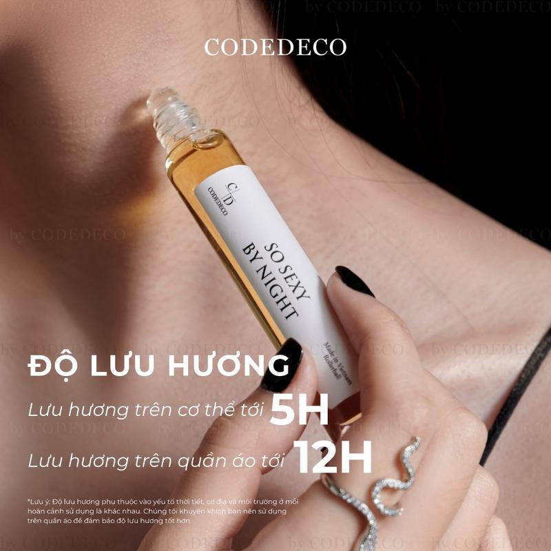 Tinh dầu nước hoa CODEDECO So Sexy By Night EDP 10ml, Gợi cảm, Ngọt ngào 2