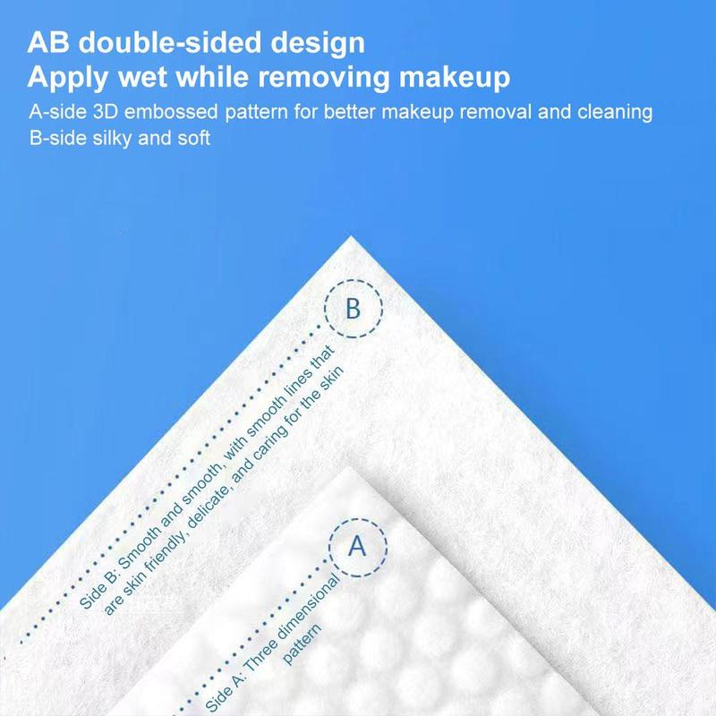 Product Introduction of 600 Pcs Makeup Cotton Round Square Cotton Pads Makeup Remover Pads F1J8 33