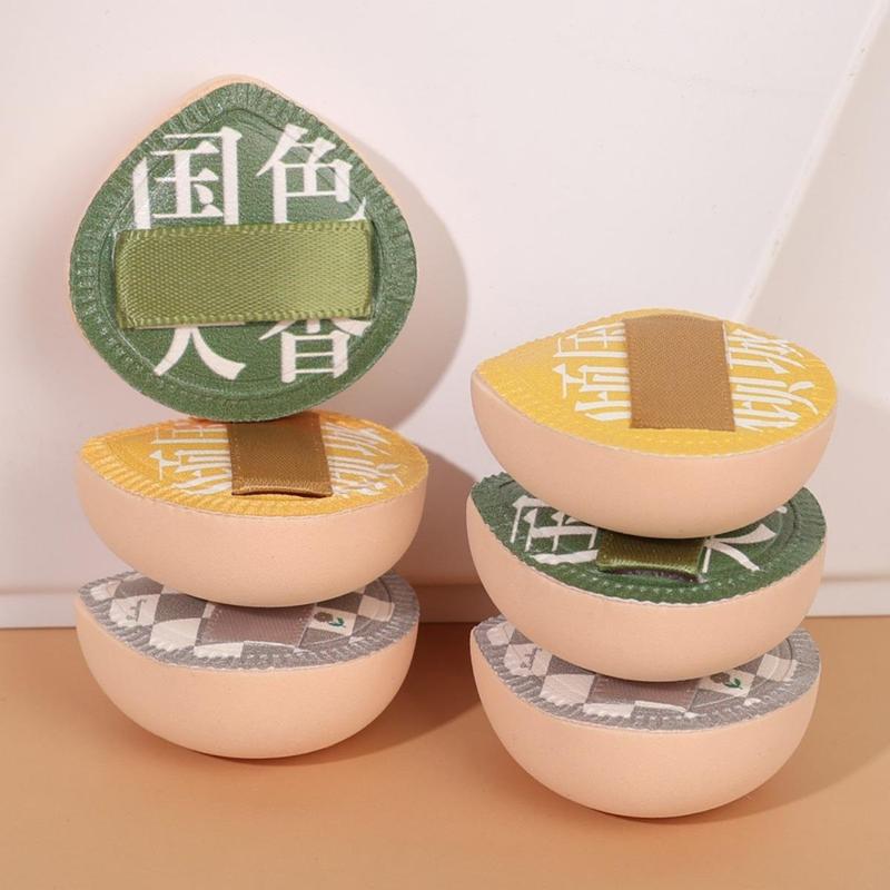 2 Pcs Mini Finger Powder Puffs Face Concealer Cream Foundation Cosmetics Cotton Candy Puff Dry Wet Dual-use Makeup Tools 6