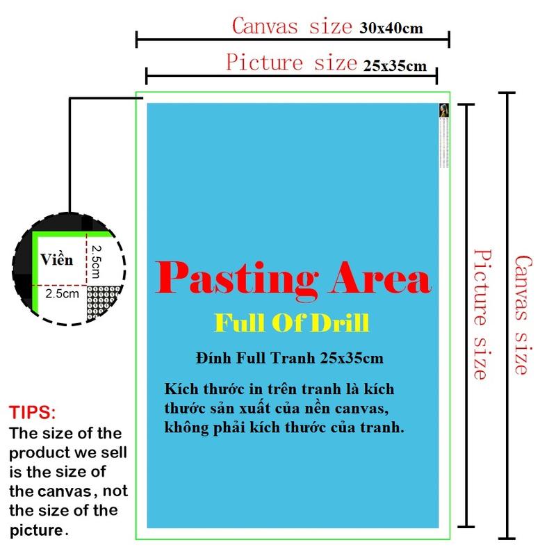 (Chủ Đề Phật) Tranh Đính Đá Hình QuanÂmBồTát, Gắn Đá 5D Kích Thước 30x40 Tự Hoàn Thành DI Làm Đồ Handmade 4