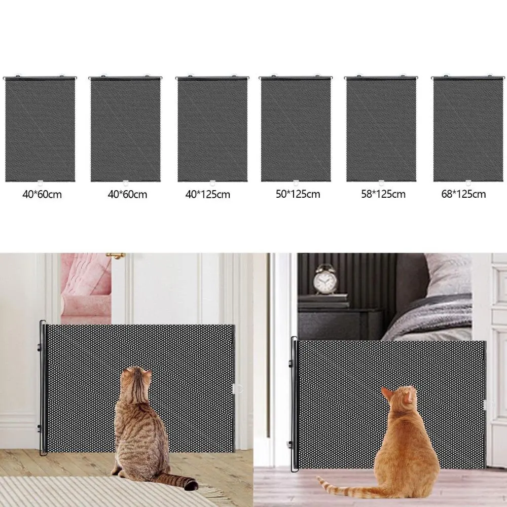 Retractable Dog Gate Cat Door Barrier Fence for Hallways Deck Doorways