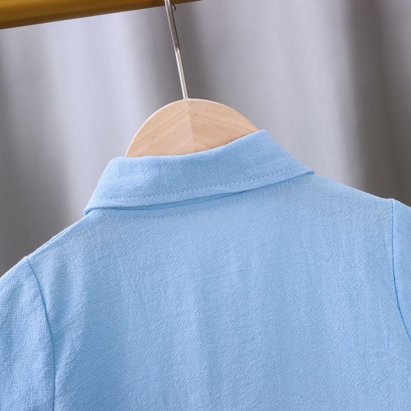Product Introduction of Áo Sơ Mi Bé Trai, ngắn Tay, Hàng Mới Về, Thích Hợp Cho Mùa Hè, Quần Áo Trẻ Em 2 Và 3, Phong Cách Hợp Xu hướng Cho Trẻ Em Và Trẻ Em, Vải Mỏng, Trang Phục Mùa Hè, Cho Bé 7