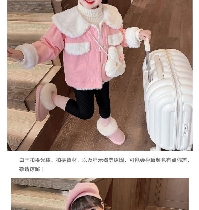 Product Introduction of เสื้อโค้ท ซับในผ้าฟลีซ สำหรับเด็กผู้หญิง ฤดูใบไม้ร่วงและฤดูหนาว สไตล์ตะวันตกใหม่ คอลเลคชั่น 2024 เสื้อผ้าเด็กผู้หญิงและเด็กแฟชั่น เสื้อผ้าฤดูหนาว 6
