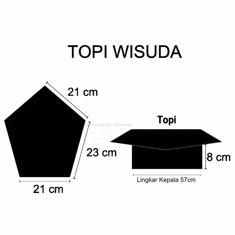 [READY STOCK] TOGA S2 IPB / TOGA PASCASARJANA IPB / TOGA IPB / BAJU WISUDA / TOGA IPB S2 Topi Pria 2
