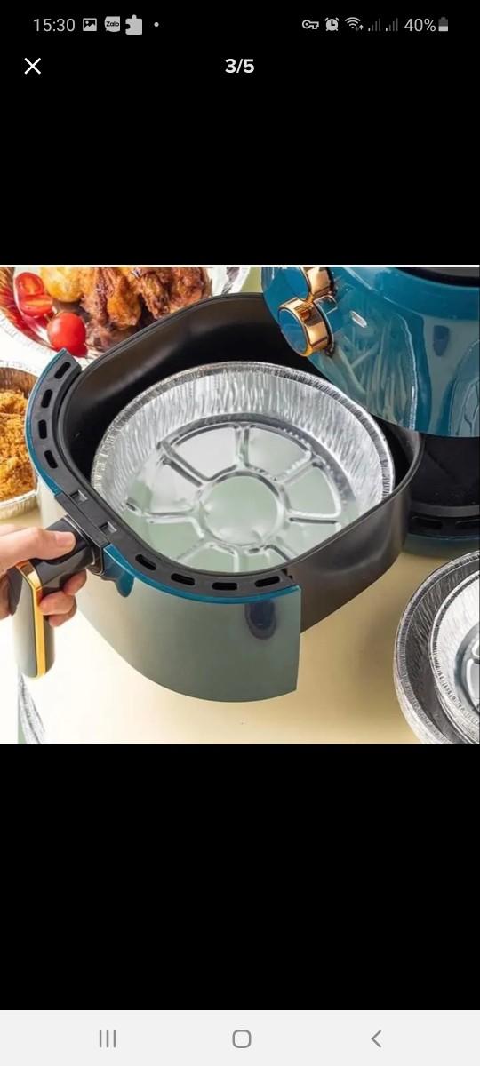 Product Introduction of Sét 20 khay bát bạc 22 cm, 18cm lót nồi chiên không dầu 4