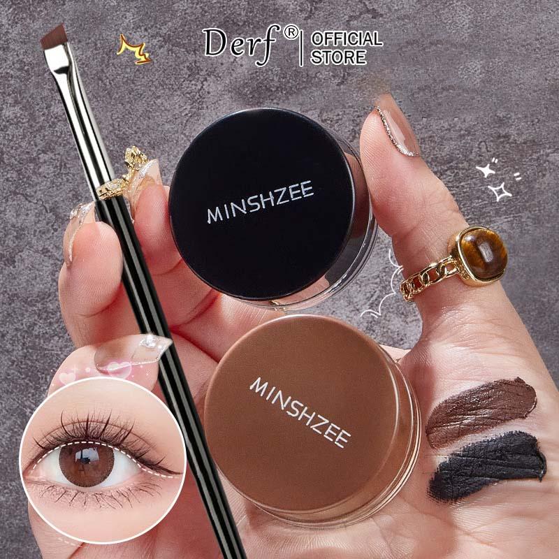 (COD)Gel Kẻ Mắt 2 Trong 1, Kem Lông Mày & Sáp Nơ Kèm Cọ, Kem Kẻ Mắt, Trang Điểm Mắt,  Gel Kẻ Lông Mày Màu Lông Mày Nhuộm Mỹ Phẩm