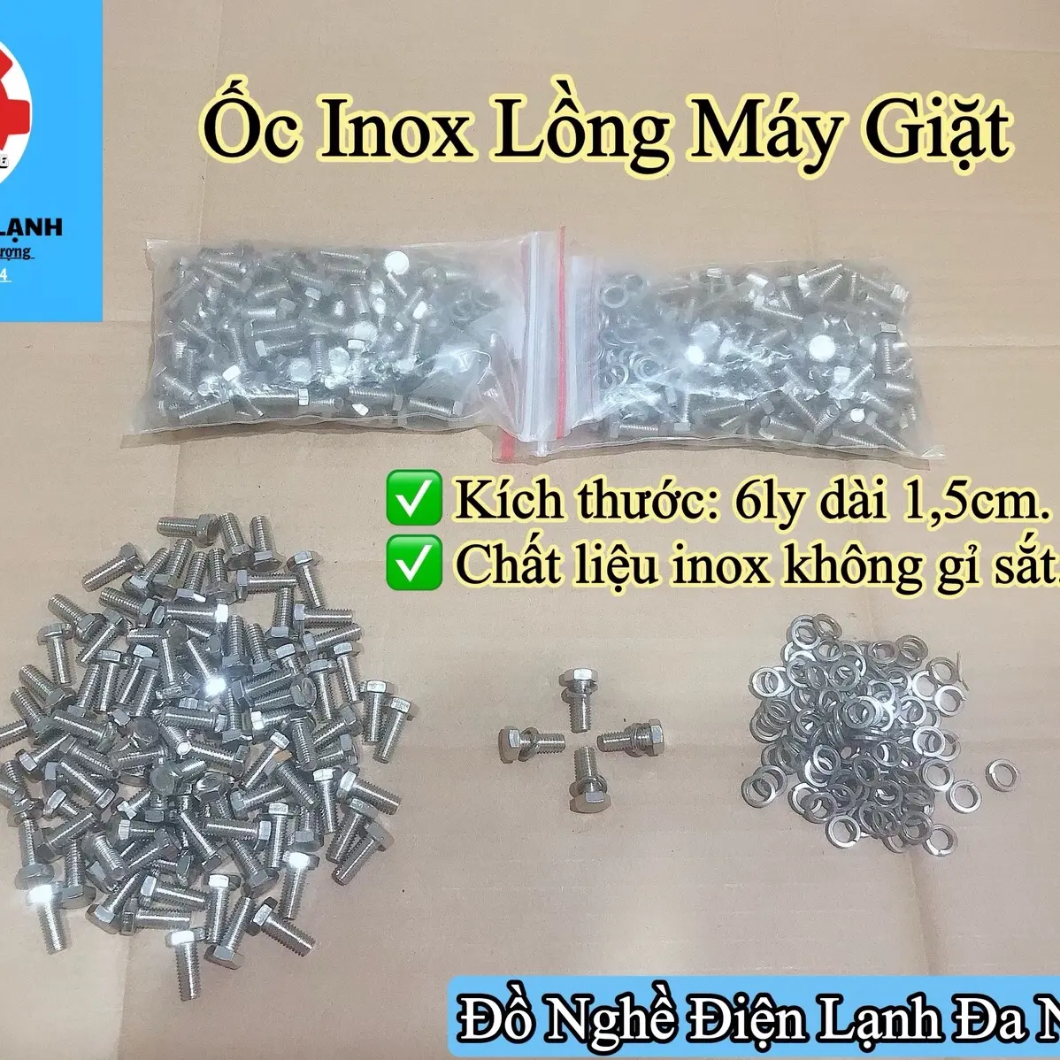 Bộ 4 ốc lồng máy giặt sanyo, toshiba.