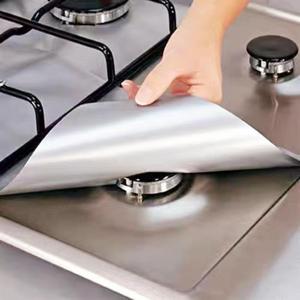 Protector para estufa de gas, 4 piezas reutilizables, cubierta para estufa resistente al aceite y a las manchas, tapete para estufa para cocina, ideal para regalo de verano