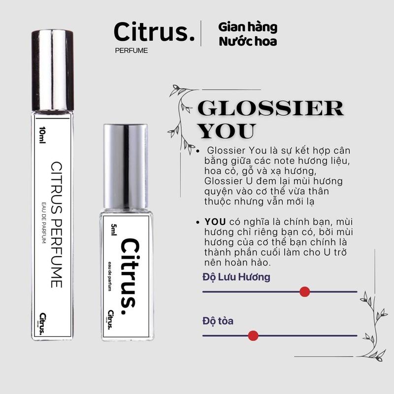 (5/10ml) nữ Glossier You hàm hương nhẹ nhàng Cosmetic Xịt Thơm Perfume Women Trà Nước Hoa