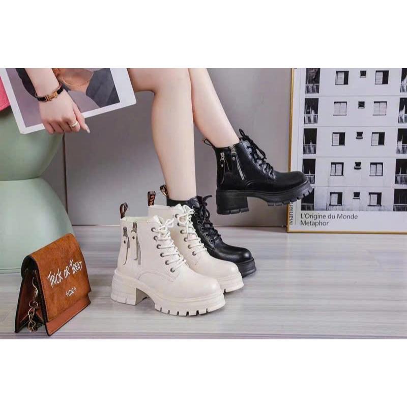  Giày bốt cảo cổ ⭐️ Martin ⭐️hai khóa độn trong MSP3992 