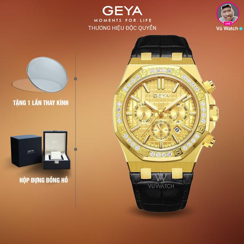 Đồng hồ cơ nam GEYA G78122 [6163] | Tặng 1 lần thay kính miễn phí & hộp đựng