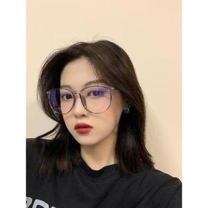 กรอบแว่นตาป้องกันแสงสีฟ้า กรอบใหญ่ ดีไซน์เรียบ เหมาะสำหรับสายตาสั้น มาใหม่