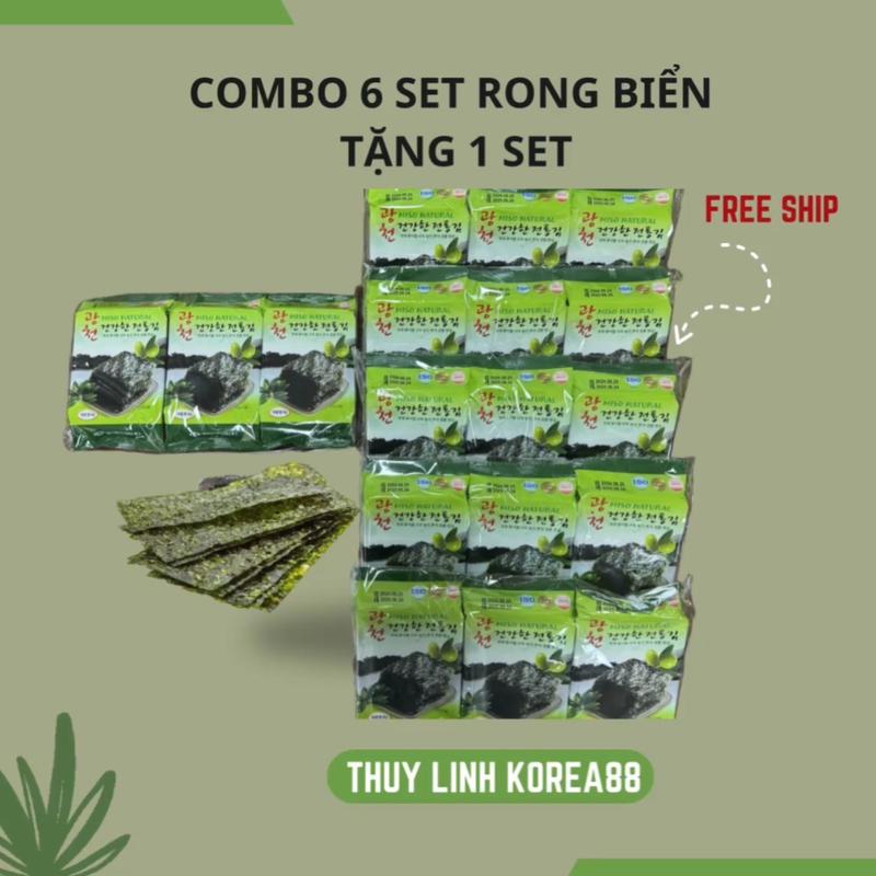 COMBO MUA 6 SET TẶNG 1 SET RONG BIỂN ĂN LIỀN MISO- THUỲ LINH KOREA 88