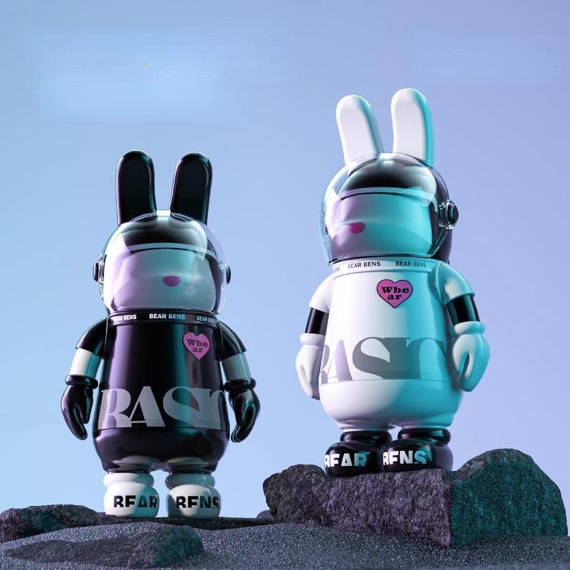 Bình Nước Giữ Nhiệt 550ml Gấu BEAR BENS Có Ống Hút cách nhiệt bằng Thép Không Gỉ 316