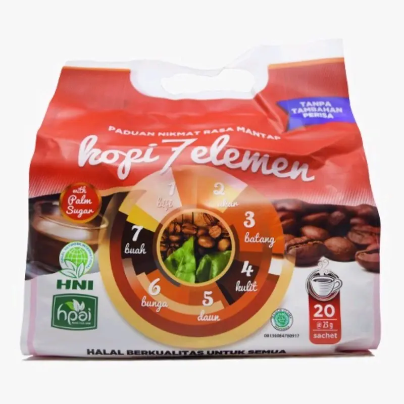 Kopi 7 Elemen HPAI Isi 20 sachet Minuman sehat yg menyerupai kopi tanpa zat perasa. Gula Air kesehatan 0
