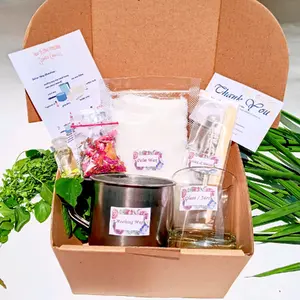 DIY KIT LILIN AROMA THERAPI 50GR PALM WAX GELAS 60ML