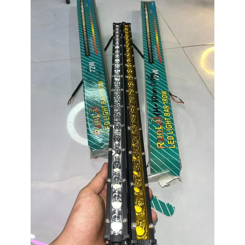 đèn led ô tô 1 hàng 60cm/80cm chạy từ 12v 24v đến 80v 0