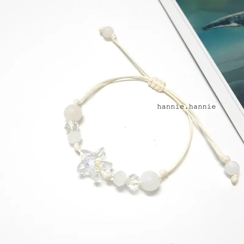 Starfish - Vòng tay dây sáp sao biển (Trắng/Đen/Đỏ/Cam/Vàng/Xanh lá/Xanh biển/Tím) 1