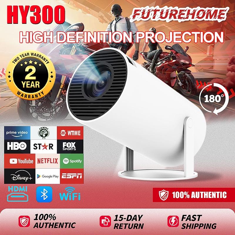 AUN 【Lowest price】HY300 Smart LED Projector 6000 Lumens Android ...