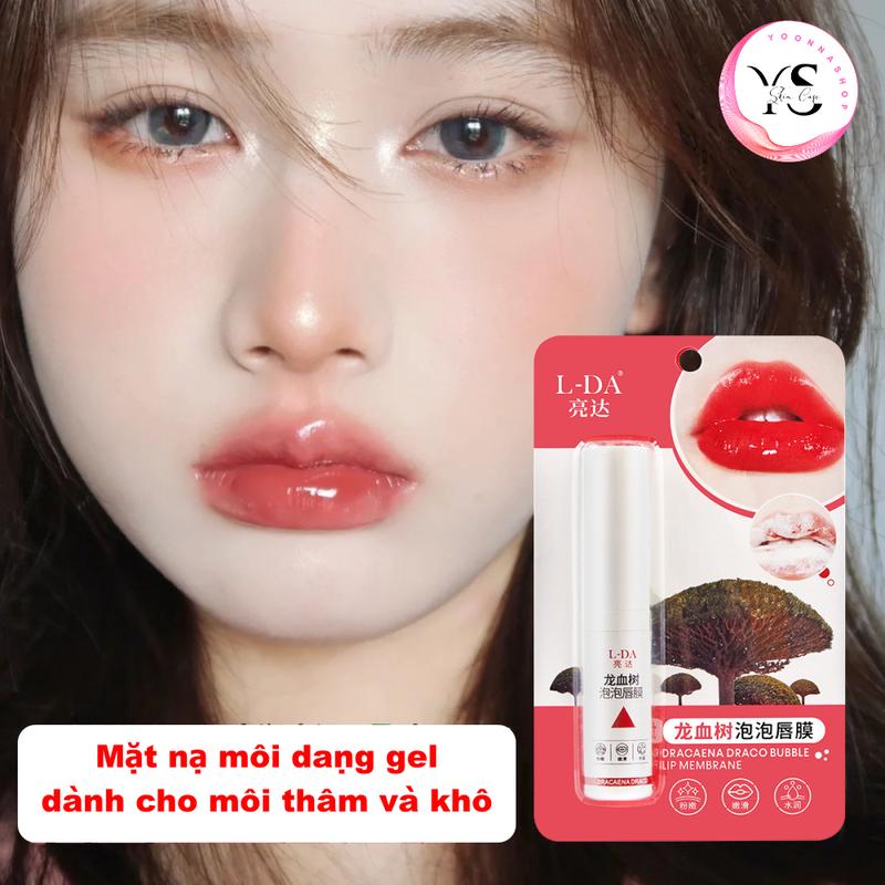 Mặt nạ môi dạng gel tẩy tế bào chết L-DA dành cho môi thâm và khô A6857 Nữ Skincare