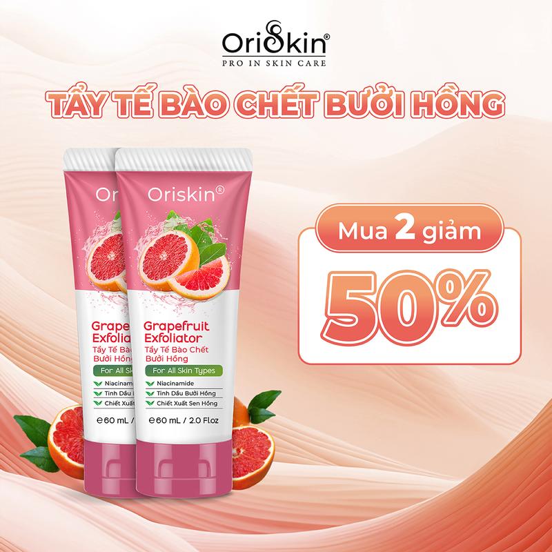 [ Bấm Mua 2 Giảm 50% ] Grapefruit Exfoliator Oriskin - Tẩy tế bào chết Bưởi Hồng giúp lấy đi tế bào chết, dưỡng ẩm làn da mịn màng.