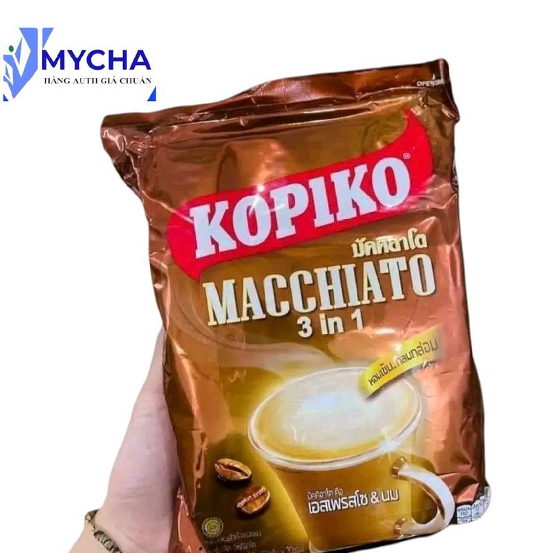 [combo 2 bịch] cà phê Kopiko  Macchiato Thái  - bịch 20 gói cà  phê Coffee Cafe