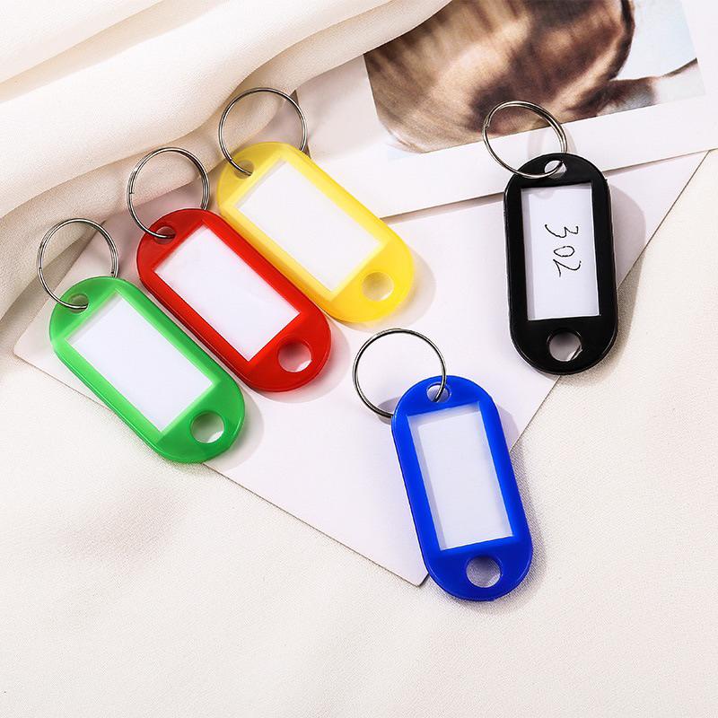[DWCORNER] Gantungan Kunci Label Tag Gantungan Kuci Label Nama Keychain Ring Name Tag 2