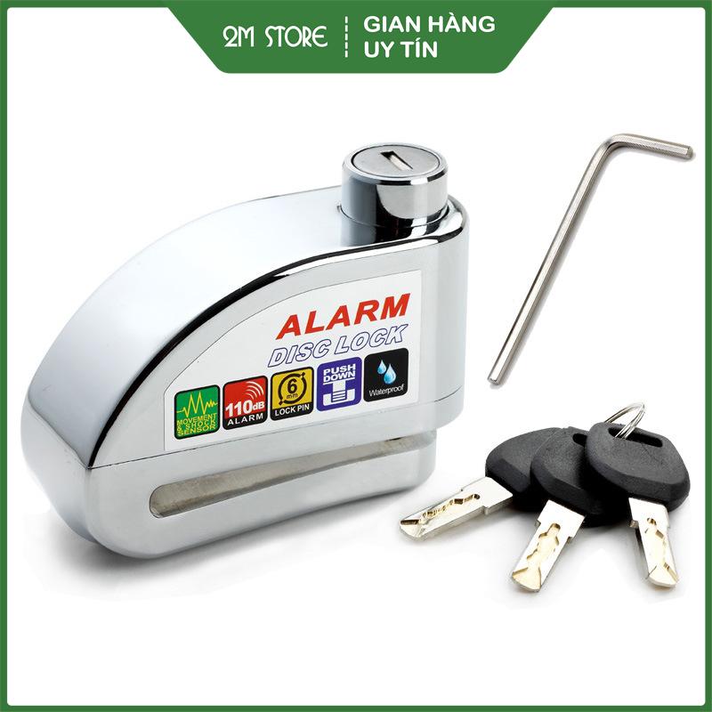 Ổ Khóa Đĩa Xe Máy ALARM Disc Lock Chống Trộm Có Còi Hú Báo Động