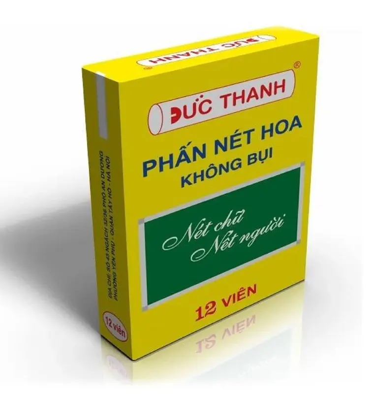 Hộp phấn viết bảng Đức Thanh không bụi - 12 viên/hộp 4