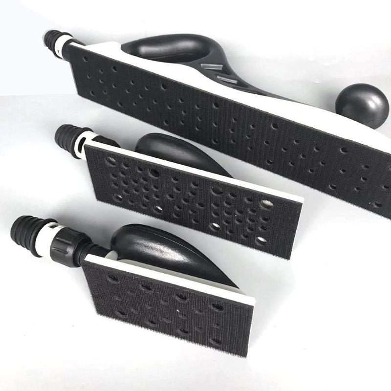 Product Introduction of Easy To Use 125/200/400mm Square Hand Grinding Plate Hook Loop Vacuum Dust Collection Hand Sanding Block Sanding Pad Plastic Polishing Plate Car Repair 14